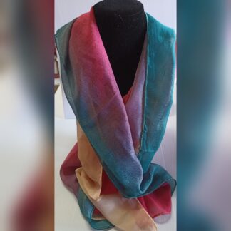 Elegant Chiffon Scarf - Pink Ombre