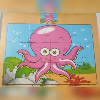 Wooden Puzzle -12 piece - Octupus