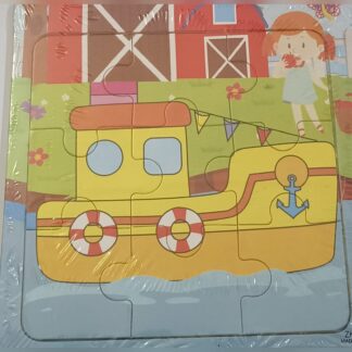 Wooden Puzzle - 9 piece - Boat 2