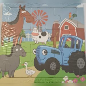 Wooden Puzzle - 9 piece - Farm