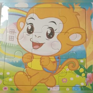 Wooden Puzzle - 9 piece - Monkey