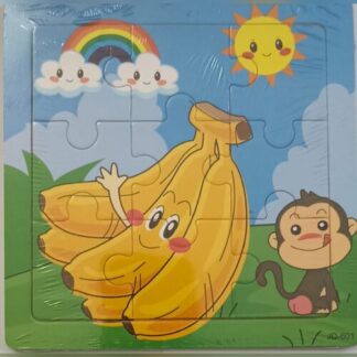 Wooden Puzzle - 9 piece - Bananna