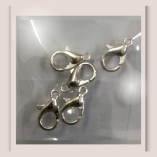 Jewelry Findings - Lobster Clasp - Silver 12mm (5pc)