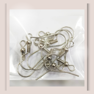 Jewelry Findings - Earring Hooks - Silver 10pc