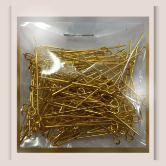 Jewelry Finding - Eye Pin - Gold (30mm)